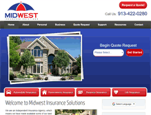 Tablet Screenshot of midwest-insurance.com